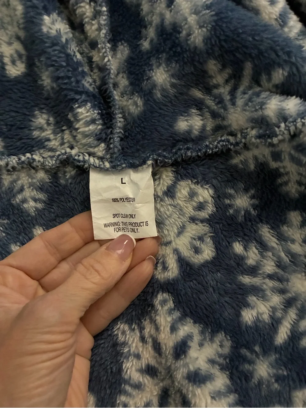 Cozy Navy Snowflake Dog Robe - Pet Bathrobe for Large Dogs